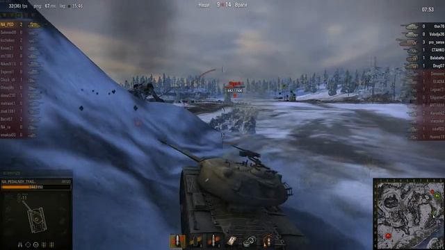 WOT: Заполярье - M103 - 7 фрагов - Воин, Медал