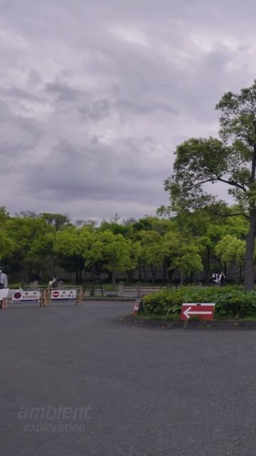 Вечерняя прогулка от Кёбаси через Осакский замковый парк | Осака, Япония 4К городской амбиент