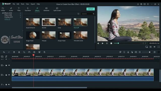 How To Create Face Blur (MOSAIC) Effect | Wondershare Filmora 9 | SS 1912