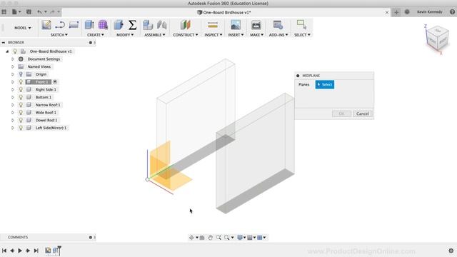 Fusion 360 Beginners for Woodworkers: One-Board Birdhouse