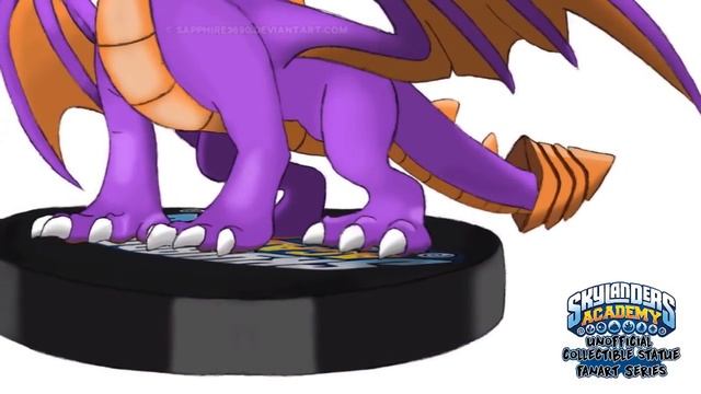 Skylanders Academy Statue Fanart Series - Spyro