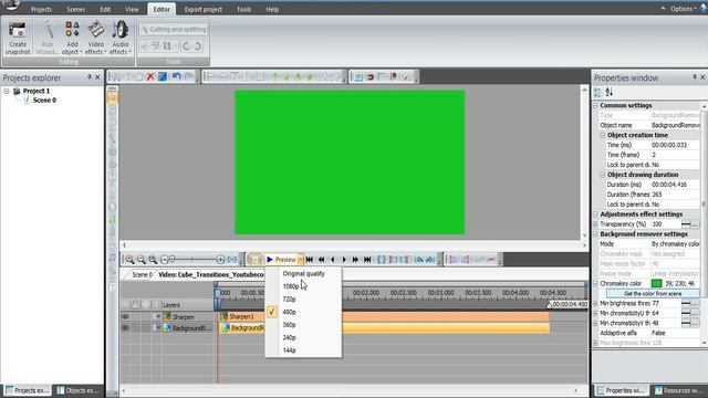 EFEITOS CHROMA KEY NO VSDC PARTE 2