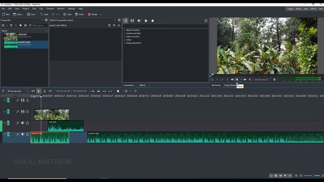Kdenlive ll Audio Editing ll Add ll Remove ll Swap Audio From Video ll #Malayalam ll Ep:2