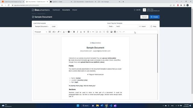 Automate Document Generation from TypeForm Responses (PDF & Word) with Zapier & Documentero.com