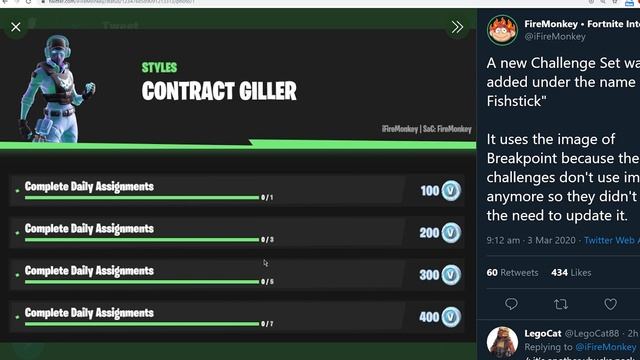 How To GET CONTRACT GILLER SKIN For FREE In Fortnite! - NEW AGENT FISHSTICK CHALLENGES / FREE VBUCK