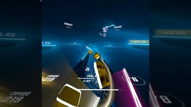 Oculus quest. Я нашел мультиплеерный режим! :) Играю под незнакомую музычку :)  Просто адок