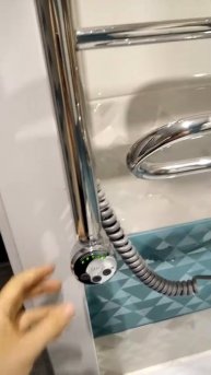 Полотенцесушитель электрический Роснерж Зиг-Заг, 700 x 400, ТЭН слева