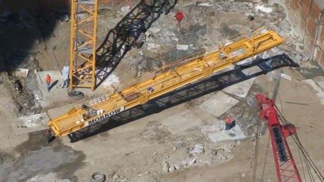 Crane setup at Mirabella - South Waterfront