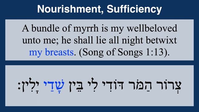Shaddai שַׁדַּי (Almighty, All Sufficient) - Divine Names & Titles (Part 6)