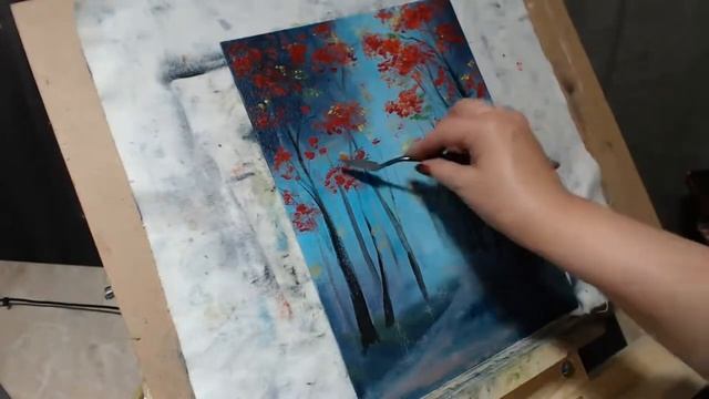 Рисую Волшебный лесю Живопись маслом #живопись