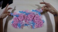 Robe fille magnifique crochet 2/2 / Girl dress crochet very beautiful 2/2