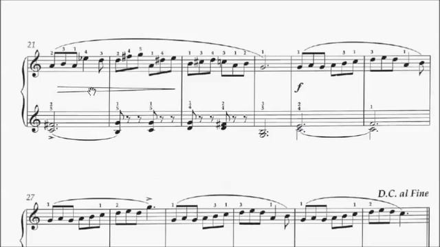 AMEB Piano Series 17 Grade 2 List A No.3 A3 Le Couppey Study Lart du Piano No.15 Sheet Music