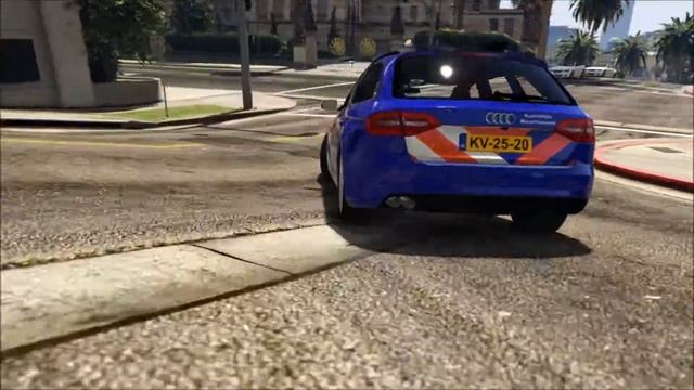 GTA V Mods | Showcases | Audi A4 Koninklijke Marechaussee (Dutch MP)