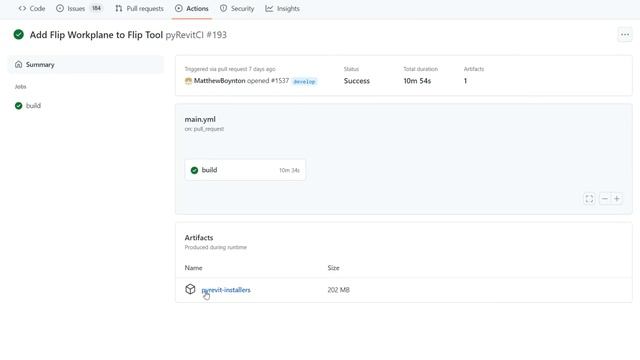 pyRevit get the latest CI installers