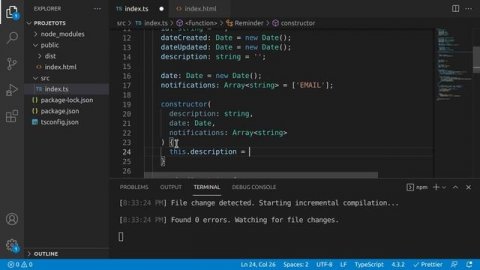 TypeScript - TODO List - C1U1A3 - Interfaces e Classes