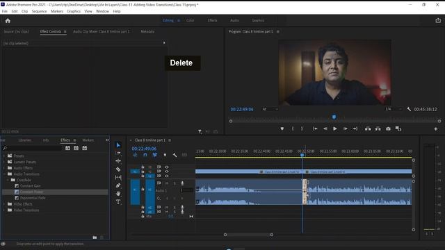 Audio Transitions | Fix Earphone Problem - Adobe Premiere Pro - Class 15 (In Hindi) | Life In Layer