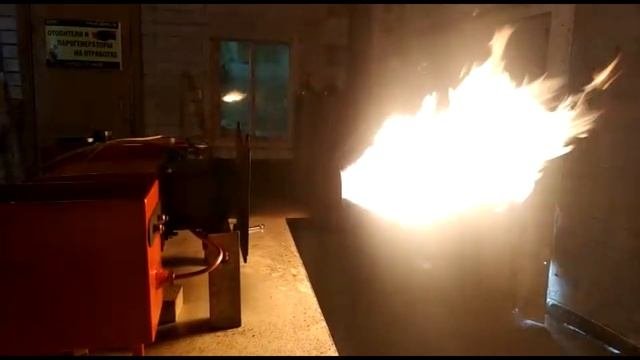 Запуск горелки на отработке ДАРРА 100 кВт