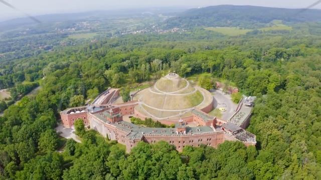 Krakow, Poland. Barrow Kosciuszko (Krakow). Historical monument. The construction of the mound was