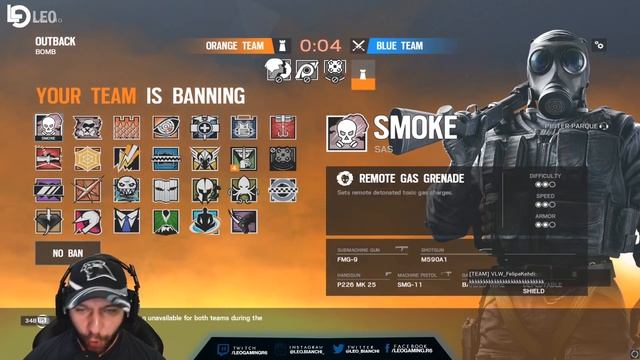 DIMA FINGINDO SER COBRE IMITANDO O DEMÔNIO - RANKED TROLL RAINBOW SIX SIEGE!