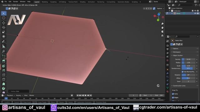 Edge and Vertex Slide in Blender