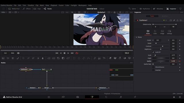 Text like me Tutorial ( gojo text ) | Davinci Resolve 18.6