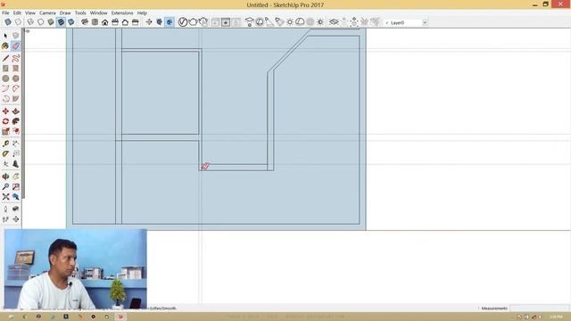 How to Create Architectural  Floor Plan in Google SketchUp Complete Tutorial in Hindi