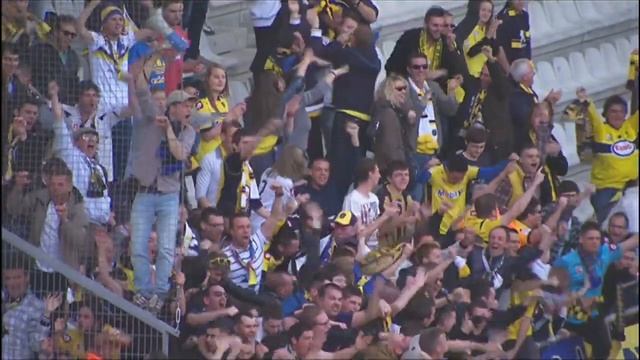 Goal Sébastien CORCHIA (41') - Stade de Reims-FC Sochaux-Montbéliard (0-1) - 20/04/14 - (SdR-FCSM)