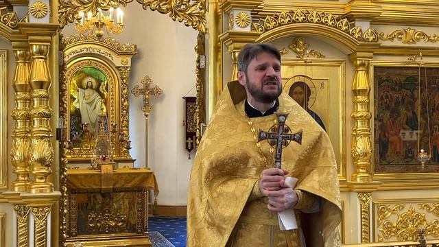 Слово настоятеля храма о.Максима Никитского к прихожанам по окончании Литургии