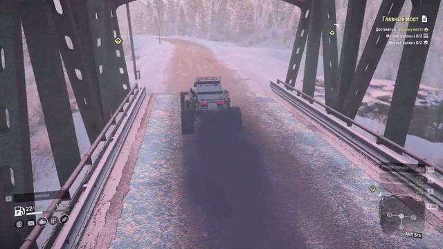 SnowRunner. Амур. Чернокаменск. Исследуем карту.