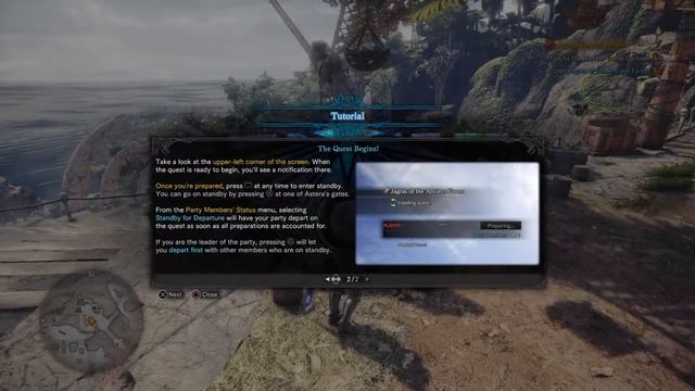 Let's Play Monster Hunter: World - Training Tutorials & Hunting Jagrus! Pt. 1