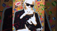 Karl Lagerfeld Art | Interior Acrylic | Alec Monopoly Canvas | Chanel Wall Art | Hype Street Art