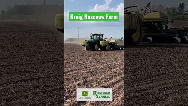 John Deere 8245R with a 1770NT Planter #agriculture #deere #johndeere #rands #plant23