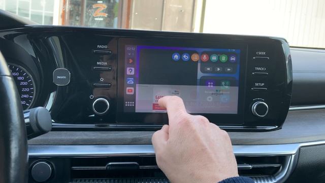 Kia K5, андроид на штатный монитор