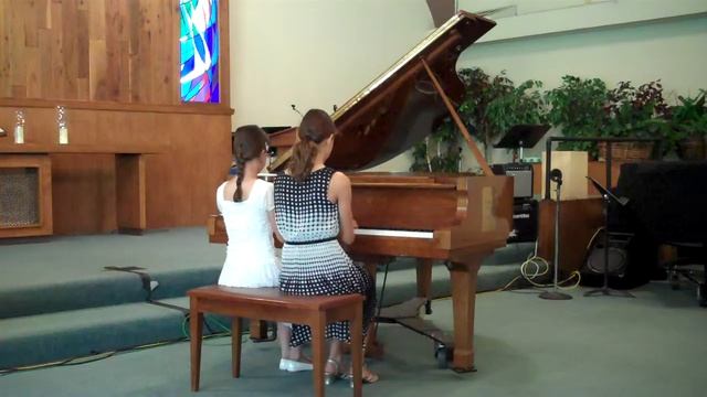 Clara & Olivia - Miss Donna's Piano Students in Recital 06.06.15