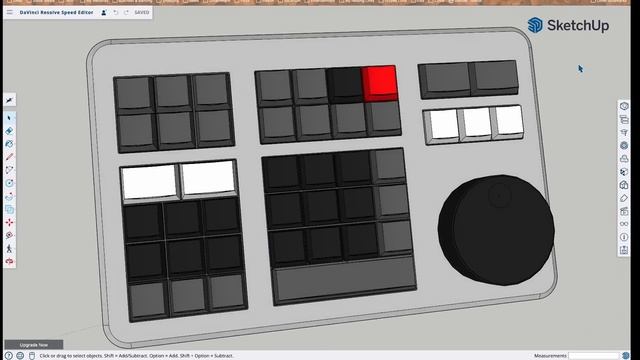 Sketchup Fly Through of DaVinci Resolve Speed Editor