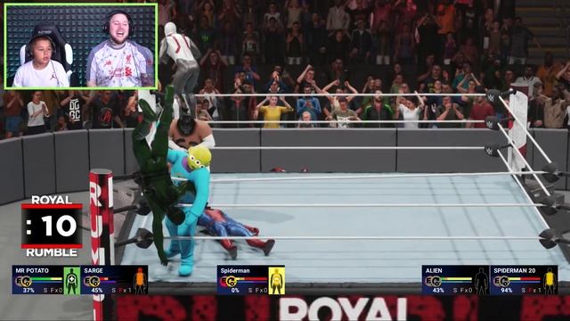 TOY STORY 4 vs SPIDER-MAN FAR FROM HOME | WWE 2K19 Royal Rumble