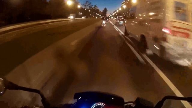Ночью на мотоциклах | Moto night riding