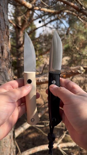 Визуальное сравнение ножей от Beaverknife, нож Bird&Trout и Pointer