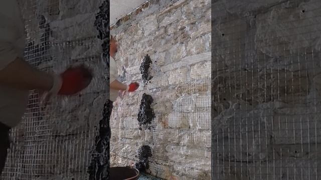 монтаж маяков под штукатурку