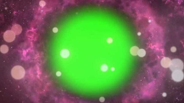 universe hd with particles overlay green screen
