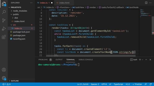 TypeScript - TODO List - C1U1A2 - Todos e Reminders