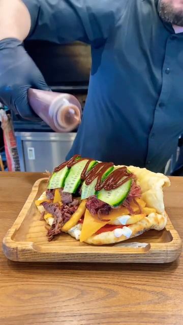 Пита с рваной говядиной #bbq #smoker #grill #pulledbeef #смокер #burger #рецепты #пятигорск #подача