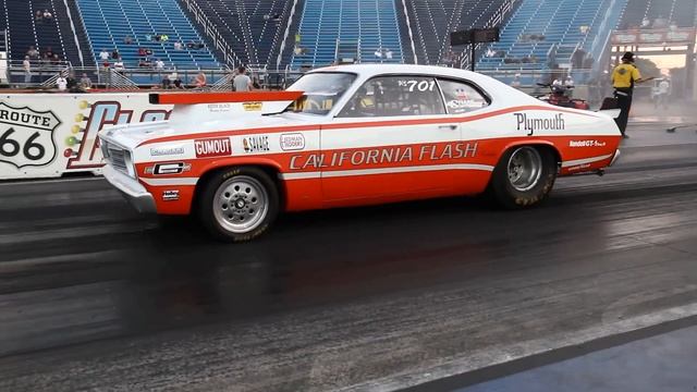 ART LUDWIG'S HEMI '73 DUSTER "CALIFORNIA FLASH" NOSTALGIA PRO STOCK
