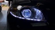 Toyota Vios โปรเจคเตอร์เลนส์ควบคุมเเสง BI-VOX V.9.1 Black Edition Blue Lens ขนาด 3.2"