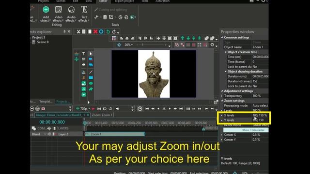 How To Zoom In|Out Image & Video In VSDC