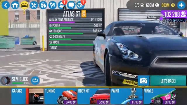 Nissan gtr skin car x drift racing 2 android phone