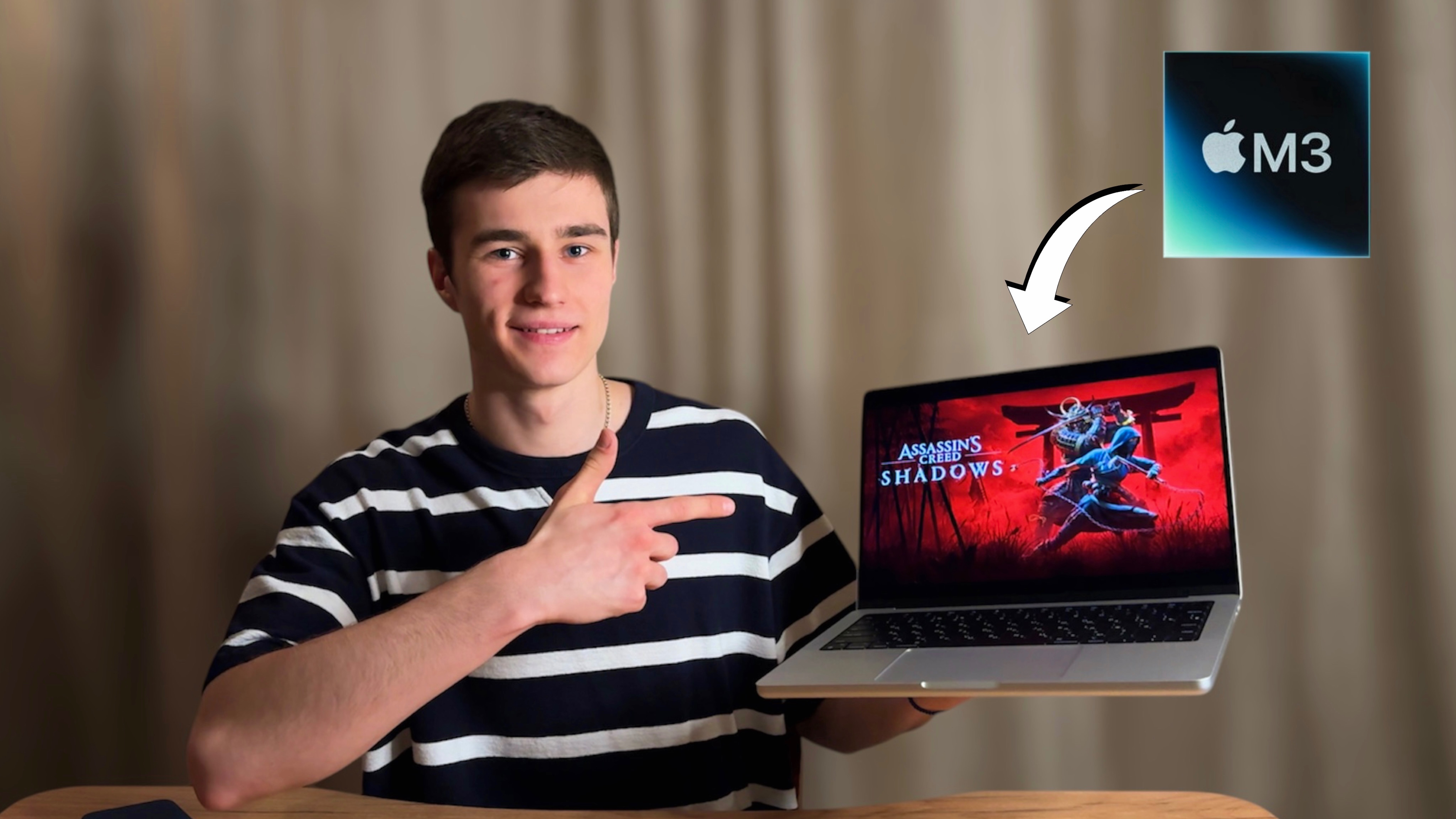 Assassin’s Creed Shadows на MacBook Pro M3 – это ПРОВАЛ? Тест и реальный FPS!