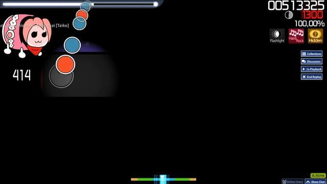 [osu!taiko] Mew104 | Shiraishi - Shinsekai [Taiko] HDHRFL SS 363pp #1