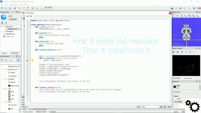 Nao robot MQTT