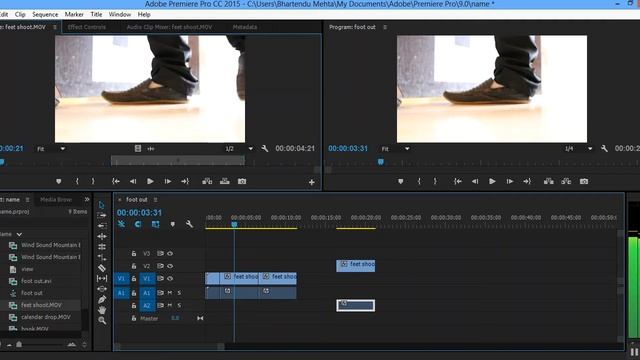 Adobe Premium Pro CC-Beginner-Hindi Tutorial-Part 4-editing basic